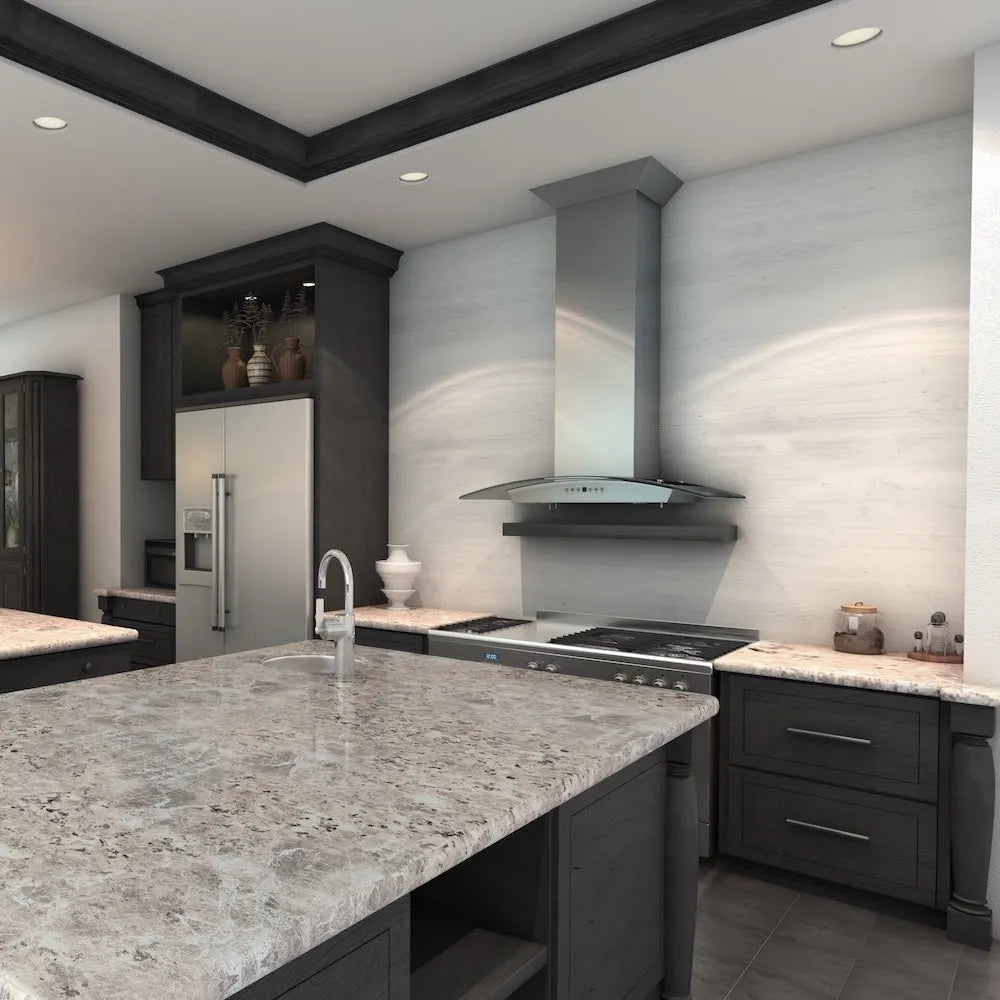 ZLINE Convertible Vent 36-inch range hood in stainless steel KZCRN-36, view 2