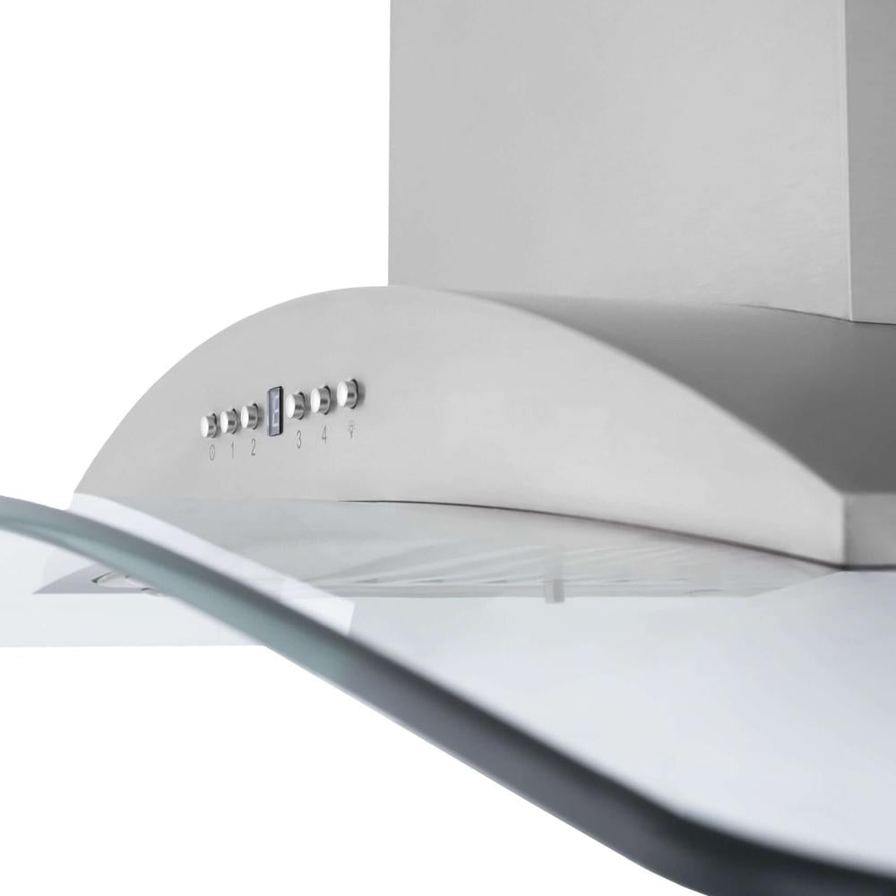 ZLINE Convertible Vent 36-inch range hood in stainless steel KN-36, view 6