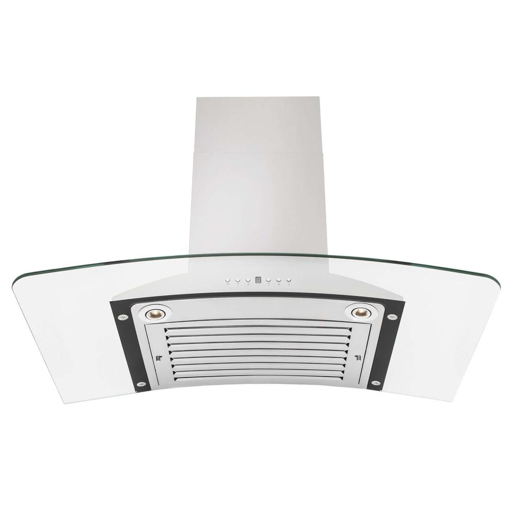 ZLINE Convertible Vent 36-inch range hood in stainless steel KN-36, view 4