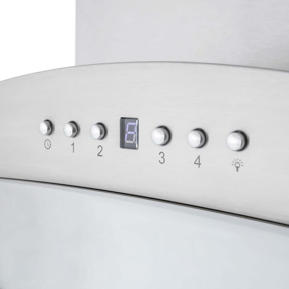 ZLINE Convertible Vent 30-inch range hood in stainless steel KN-30, view 6