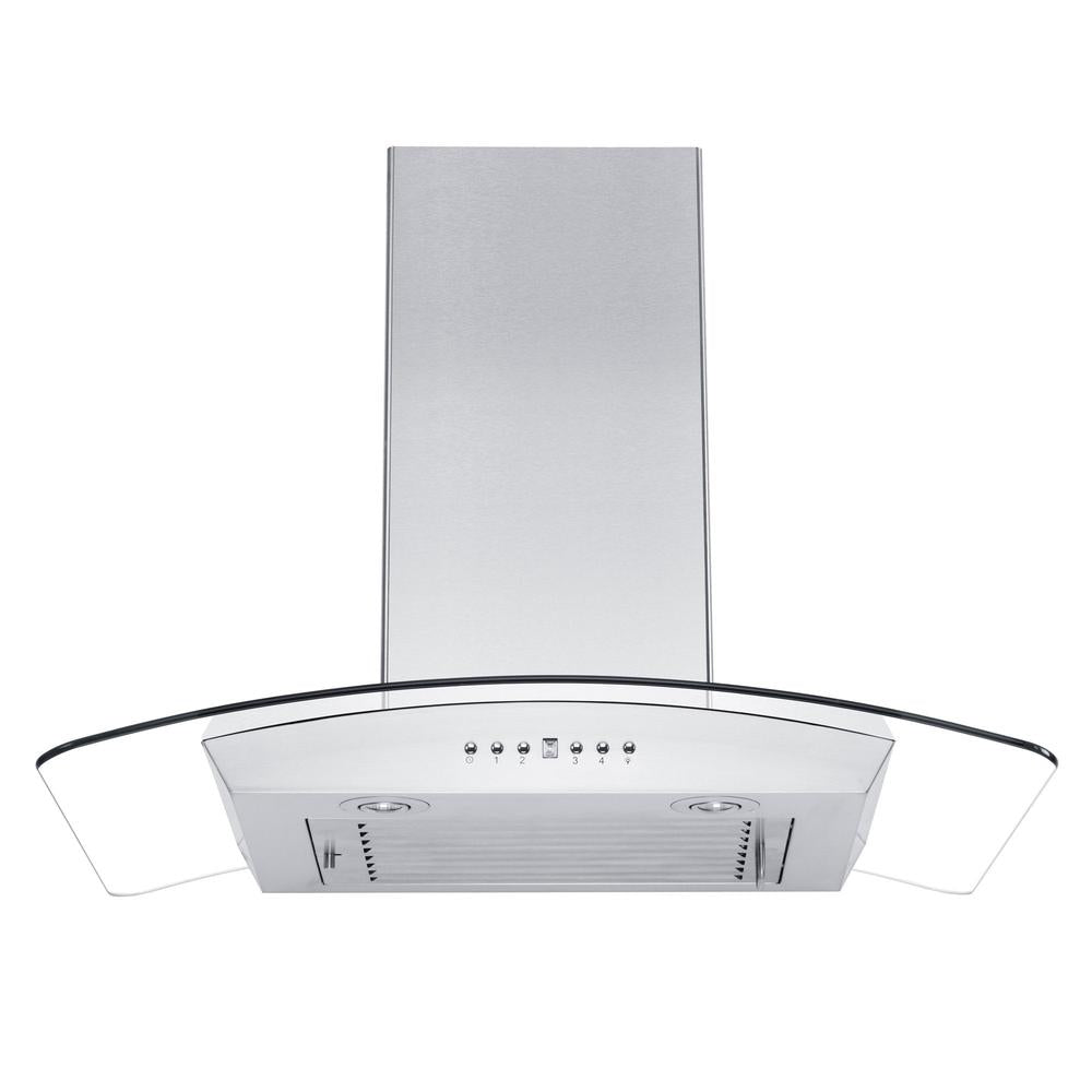 ZLINE Convertible Vent 30-inch range hood in stainless steel KZCRN-30, view 4