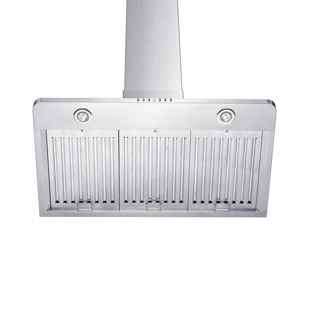 ZLINE Convertible Vent 36-inch range hood in stainless steel KF1-36, view 5