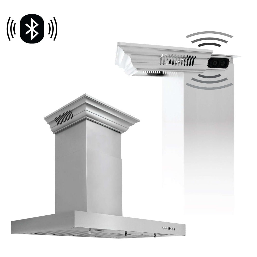 ZLINE CrownSound 24-inch range hood in stainless steel KECRN-BT-24