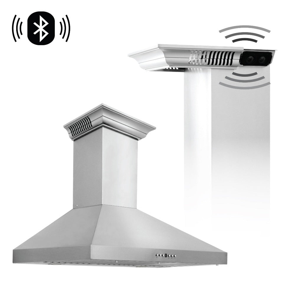 ZLINE CrownSound 42-inch range hood in stainless steel KL3CRN-BT-42