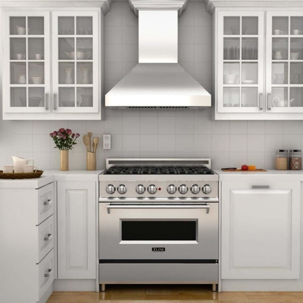 ZLINE Professional 36-inch range hood in stainless steel 597CRN-36, view 7