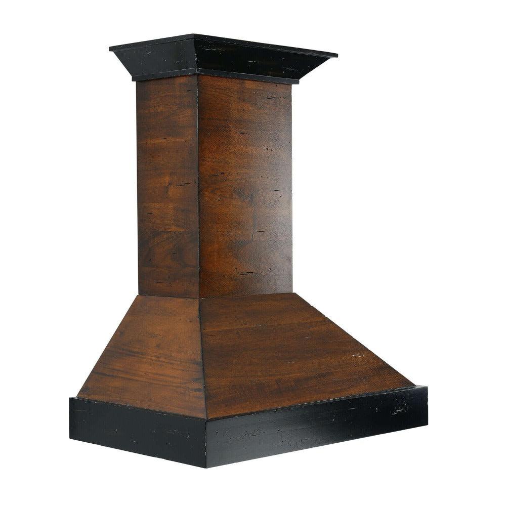 ZLINE Convertible Vent 30-inch range hood in antigua and walnut KBAR-30