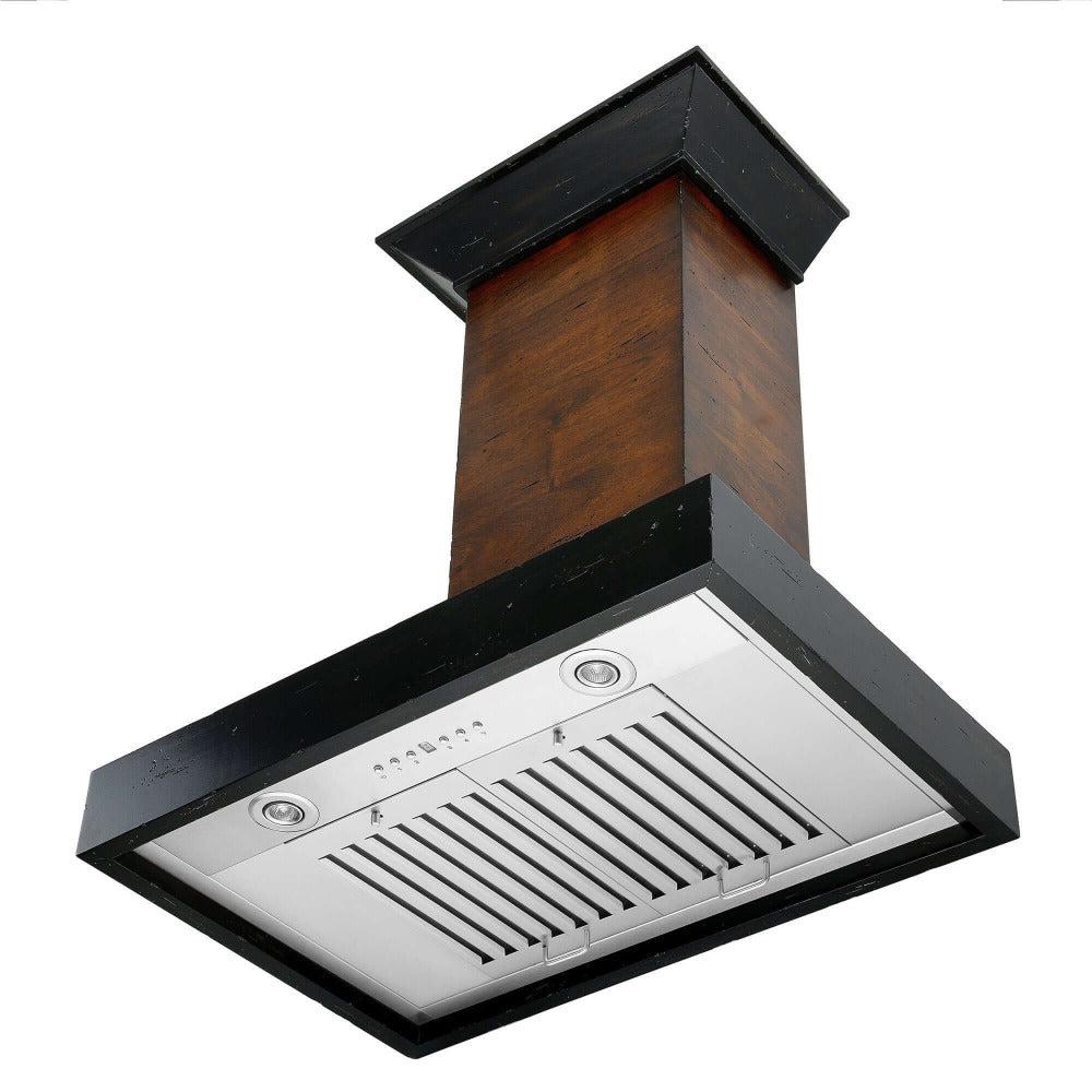 ZLINE Convertible Vent 30-inch range hood in antigua and walnut KBAR-30, view 7
