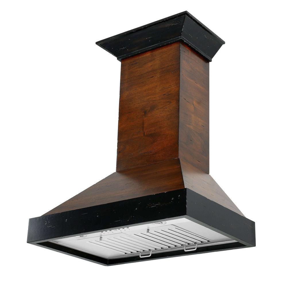 ZLINE Convertible Vent 30-inch range hood in antigua and walnut KBAR-30, view 6