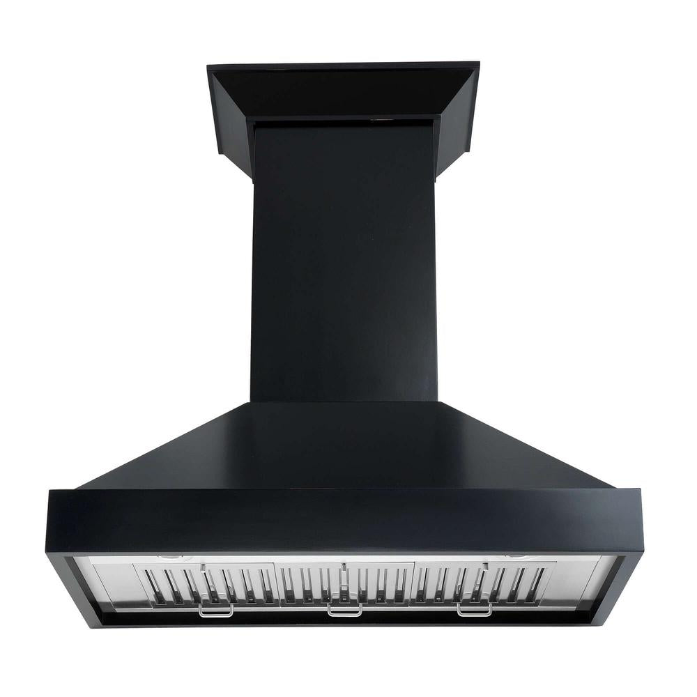 ZLINE Convertible Vent 36-inch range hood in black KBCC-36, view 5