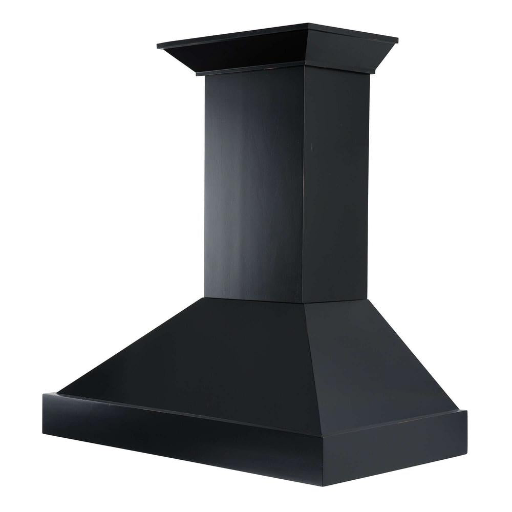 ZLINE Convertible Vent 30-inch range hood in black KBCC-30, view 4