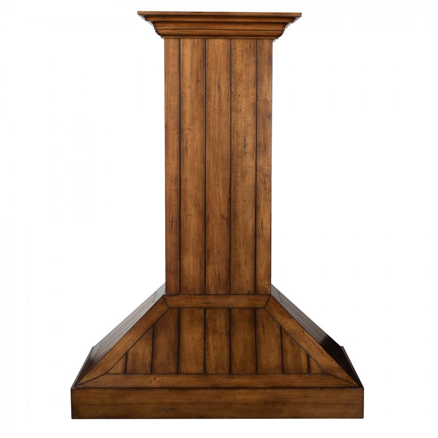 ZLINE Wooden 30-inch range hood in rustic light KPLL-30, view 3