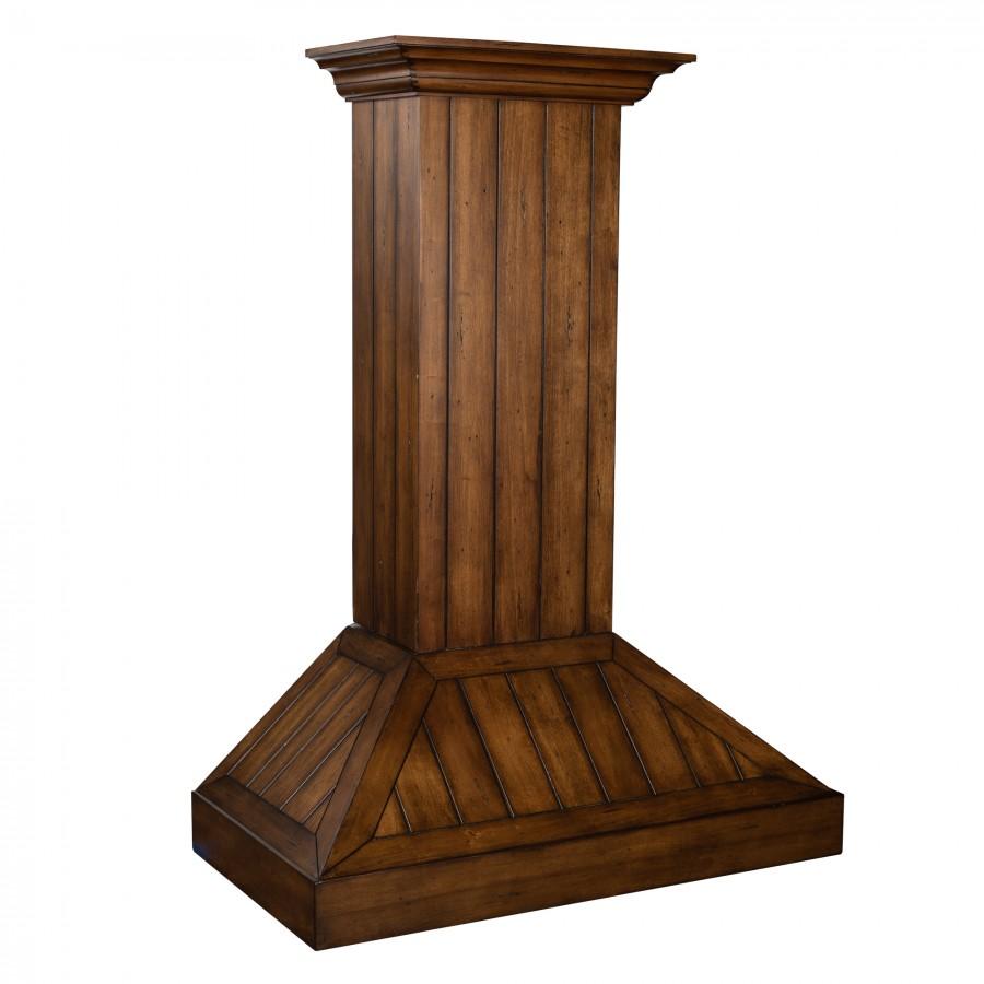 ZLINE Wooden 30-inch range hood in rustic light KPLL-30, view 5