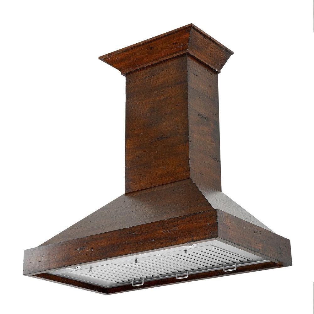 ZLINE Convertible Vent 30-inch range hood in walnut KBRR-30, view 6