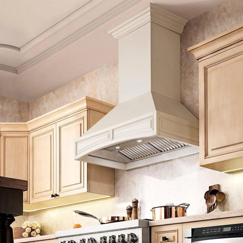 ZLINE Convertible Vent 30-inch range hood in cottage white 321TT-30, view 2