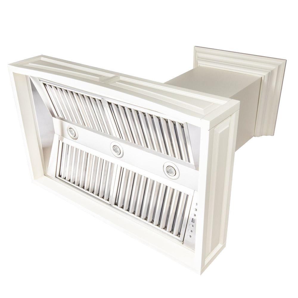 ZLINE Convertible Vent 30-inch range hood in cottage white 321TT-30, view 4